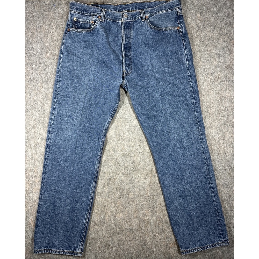 Vintage Levi's 501 Jeans Mens 38x30 Blue Button Fly Y2K USA Denim